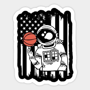 Basketball Astronaut Sticker